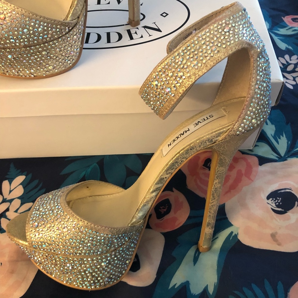 Steve Madden sparkly glitter heels
